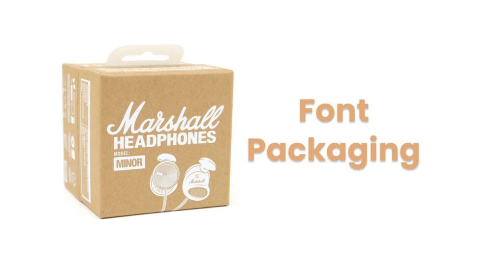 Header Memilih Font Packaging